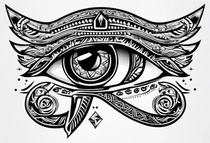 Eye of horus tattoo idea