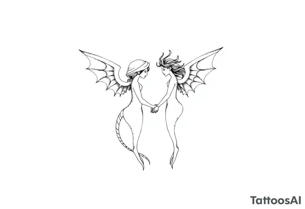 Tatuagem com traços finos inspirada nos livros da autora Sarah J Maas tattoo idea