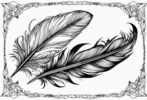 Feather tattoo design tattoo idea