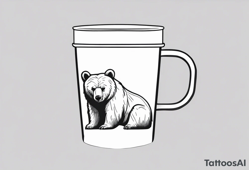 BEAR CUP tattoo idea
