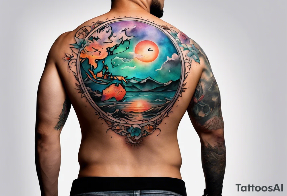 Longitude latitude tattoo idea