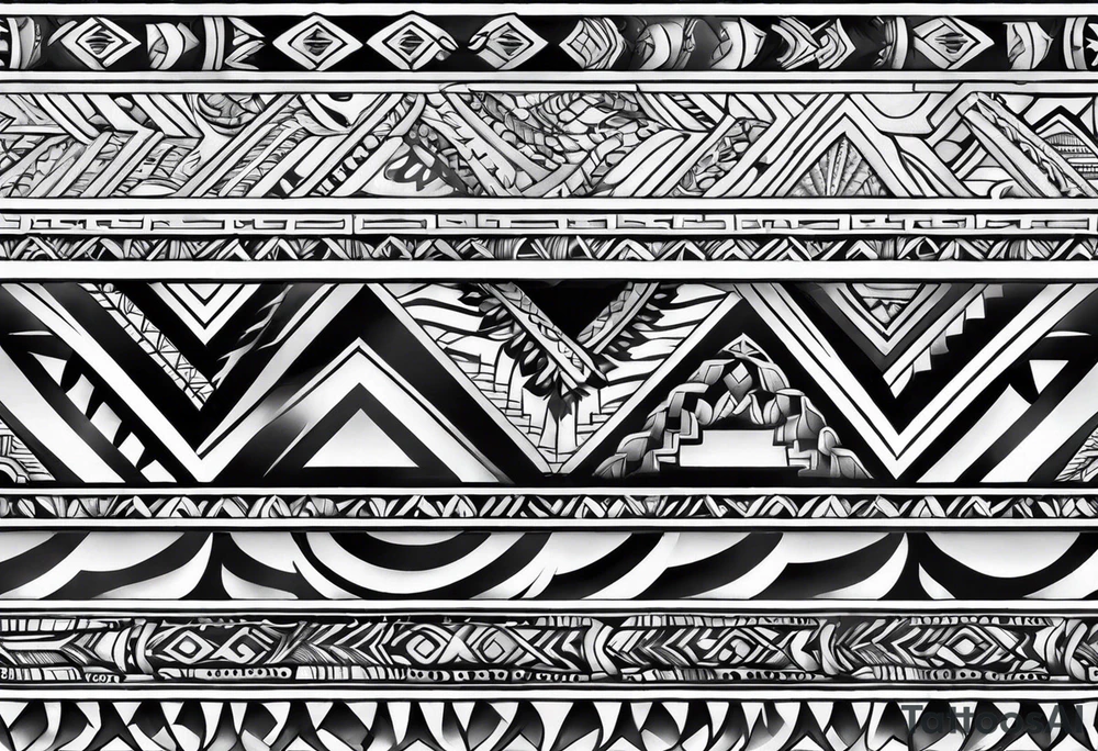 Armband tattoo Polynesian tattoo idea