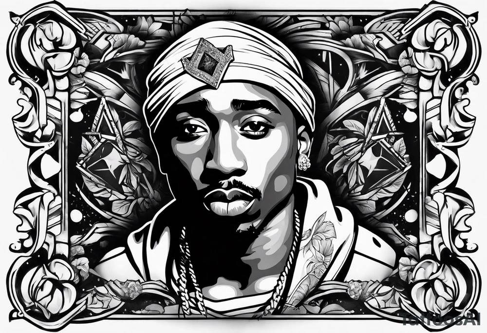 2pac tattoo idea