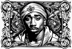 2pac tattoo idea