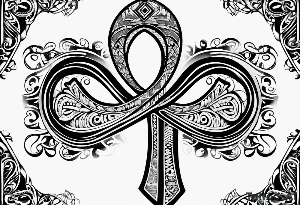 ankh, maori tattoo idea