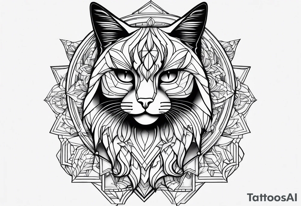 Black Cat tattoo idea