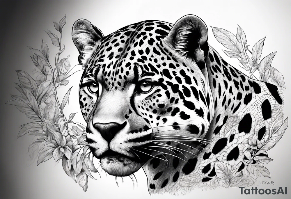 jaguar stalking tattoo idea