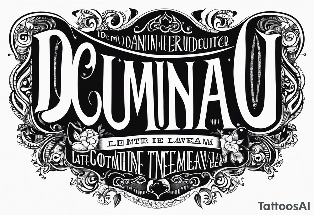 domineadiuvaincredulitatemmeam tattoo idea