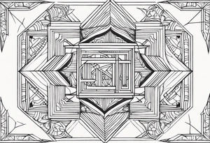 Geometric Shapes tattoo idea