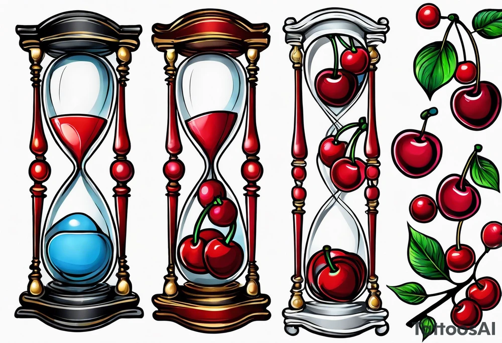 Cherry hourglass. tattoo idea