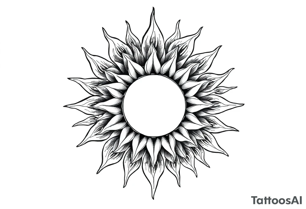 Sun tattoo idea