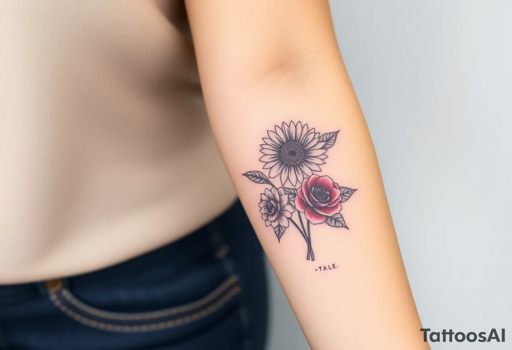 Quote
Sunflower
Paintbrush 
Roses tattoo idea