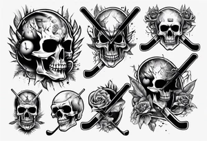Hockey
no skulls tattoo idea