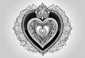sacred heart tattoo idea