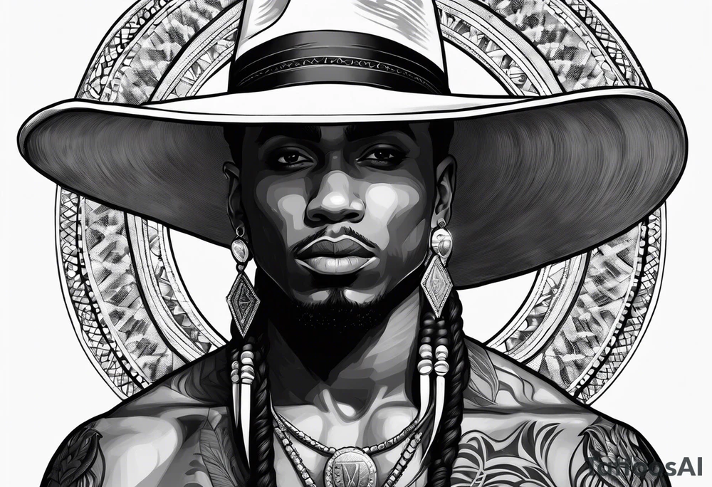 The name Ozuna with a hat tattoo idea
