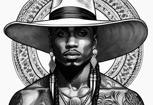 The name Ozuna with a hat tattoo idea