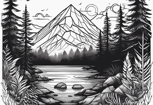 wilderness tattoo idea