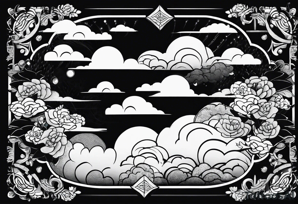 clouds irezumi tattoo idea