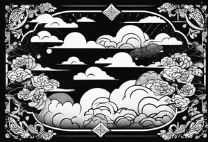 clouds irezumi tattoo idea