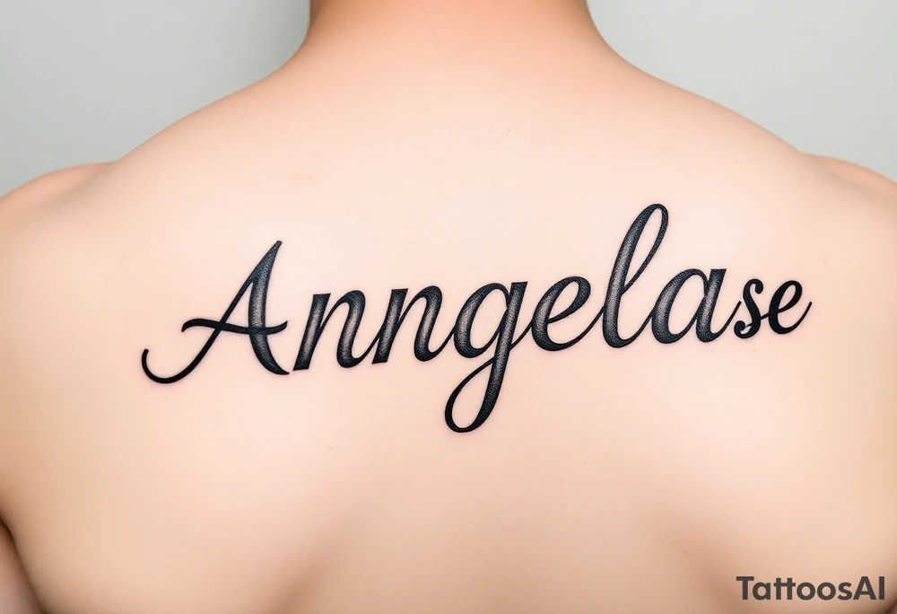 The name Angela and Jesse Combined tattoo idea