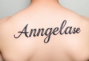 The name Angela and Jesse Combined tattoo idea