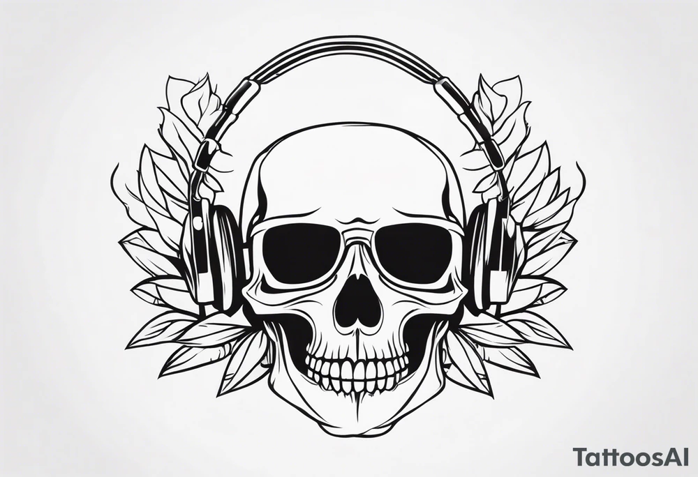 skull groovy tattoo idea