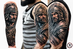 Gladiator forearm tattoo idea