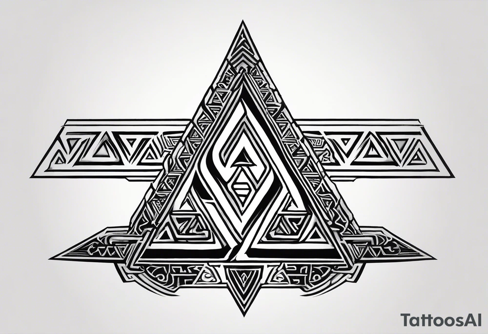 Valhalla word 
valknut sword tattoo idea