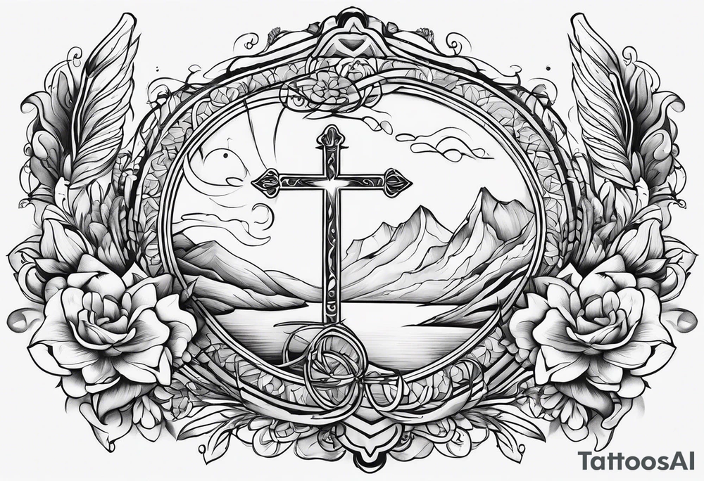 Serenity prayer words side tattoo tattoo idea