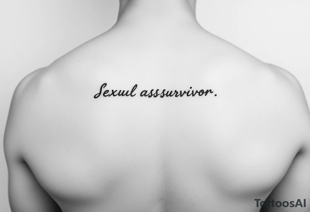 Sexual assault survivor, sober tattoo idea