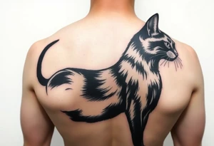 Black Cat tattoo idea