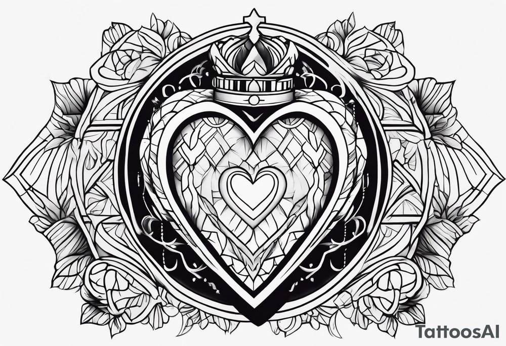 sacred heart neotraditional tattoo tattoo idea