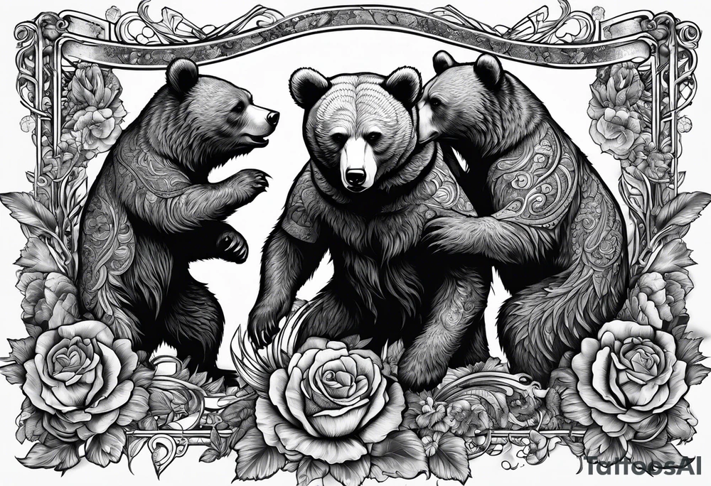 dancing bears, grateful dead tattoo idea