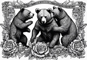 dancing bears, grateful dead tattoo idea