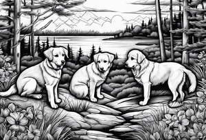 Sunset
Puppies
Woods tattoo idea