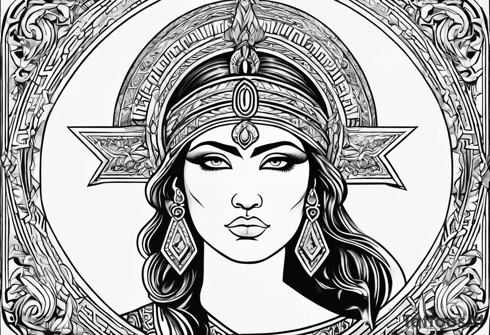 Mascusline Greek mythology lighting bolts tattoo idea