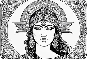 Mascusline Greek mythology lighting bolts tattoo idea