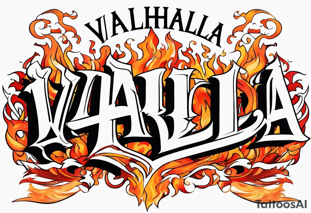 Valhalla fire tattoo idea