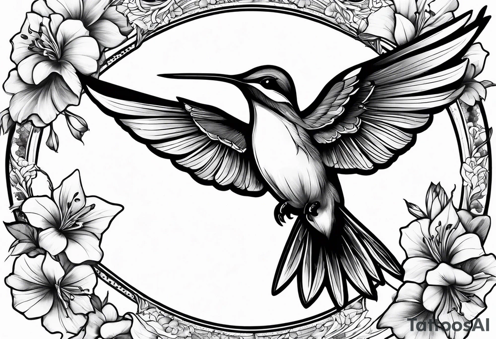 reaper humming bird tattoo idea