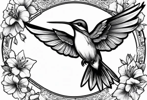 reaper humming bird tattoo idea