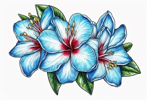 Adenium Multiflorum blue tattoo idea
