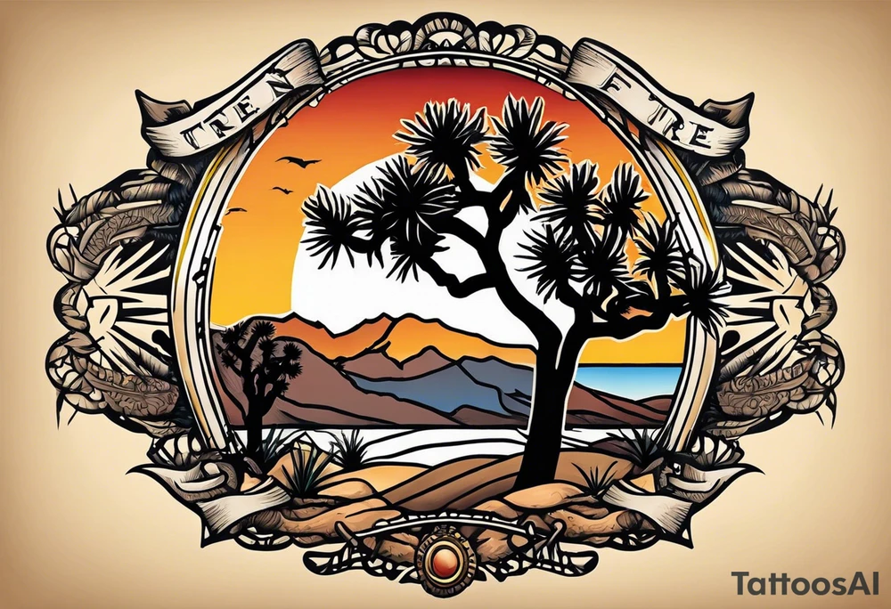 joshua tree tattoo idea