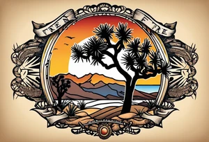 joshua tree tattoo idea