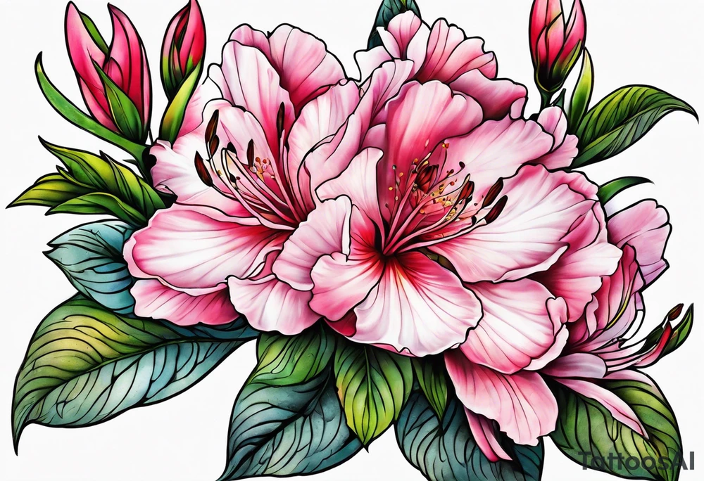 azalea tattoo idea