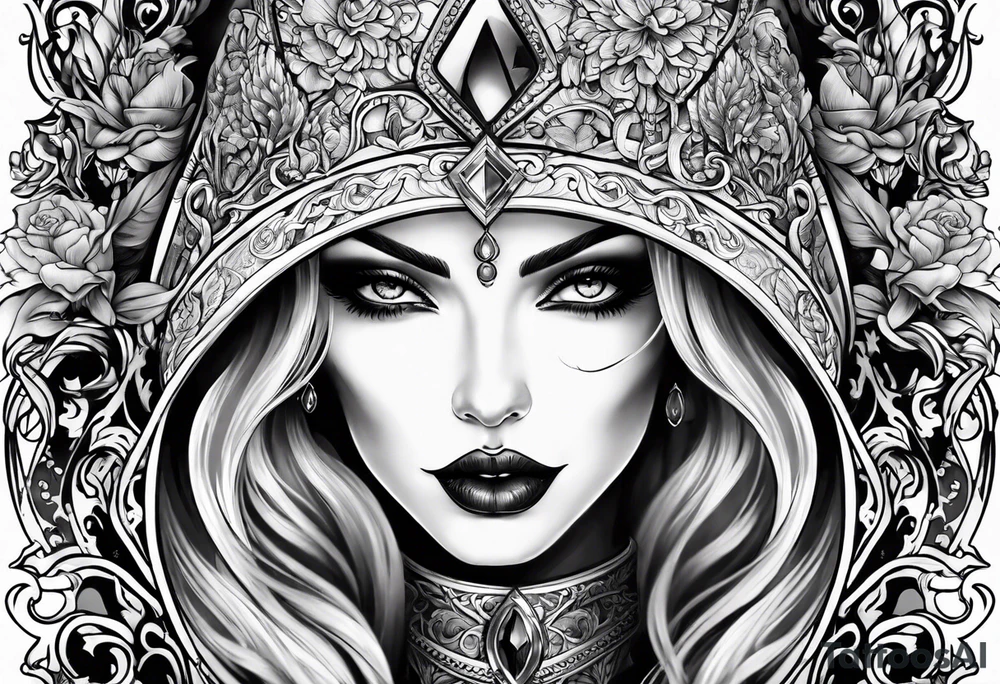 lady death tattoo idea