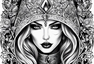 lady death tattoo idea