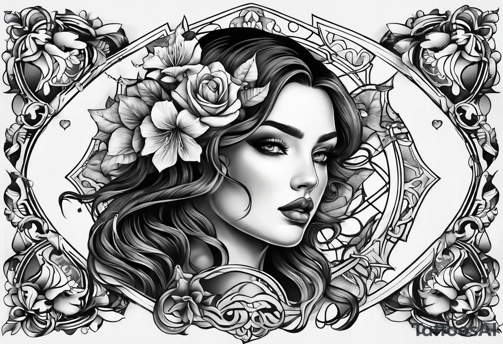 Déesse hell tattoo idea