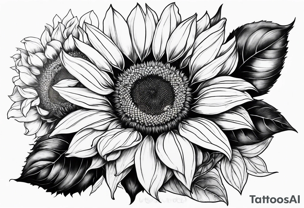 Sunflowers tattoo idea