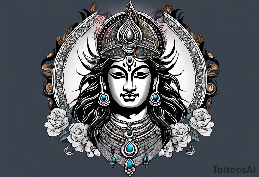 Give me multiple tattoo ideas of lord shiva tattoo idea