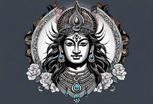 Give me multiple tattoo ideas of lord shiva tattoo idea